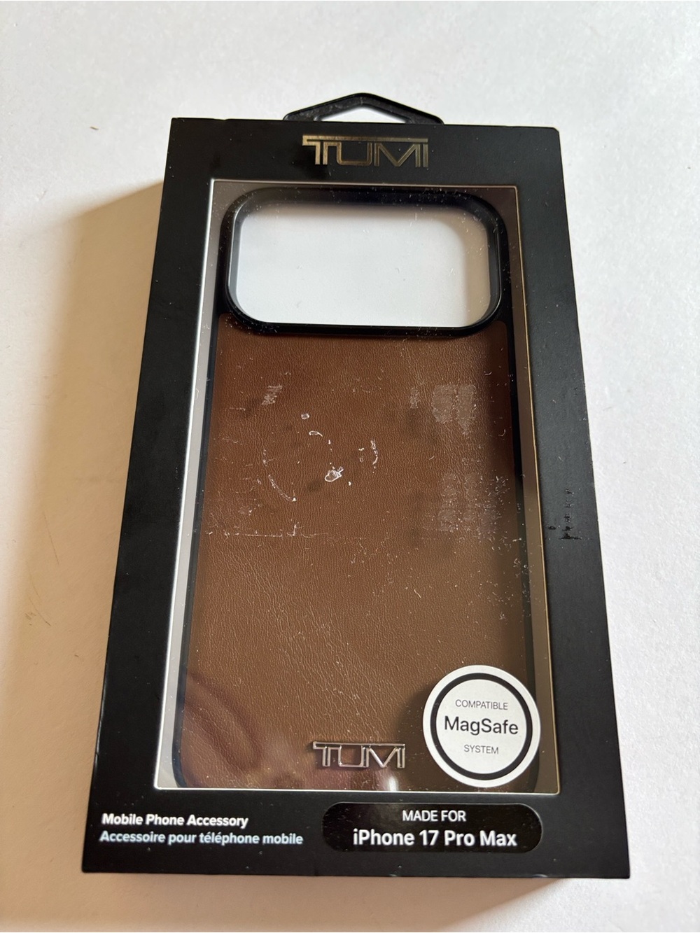 Tumi Leather Protective Case For iPhone 17 Pro Max